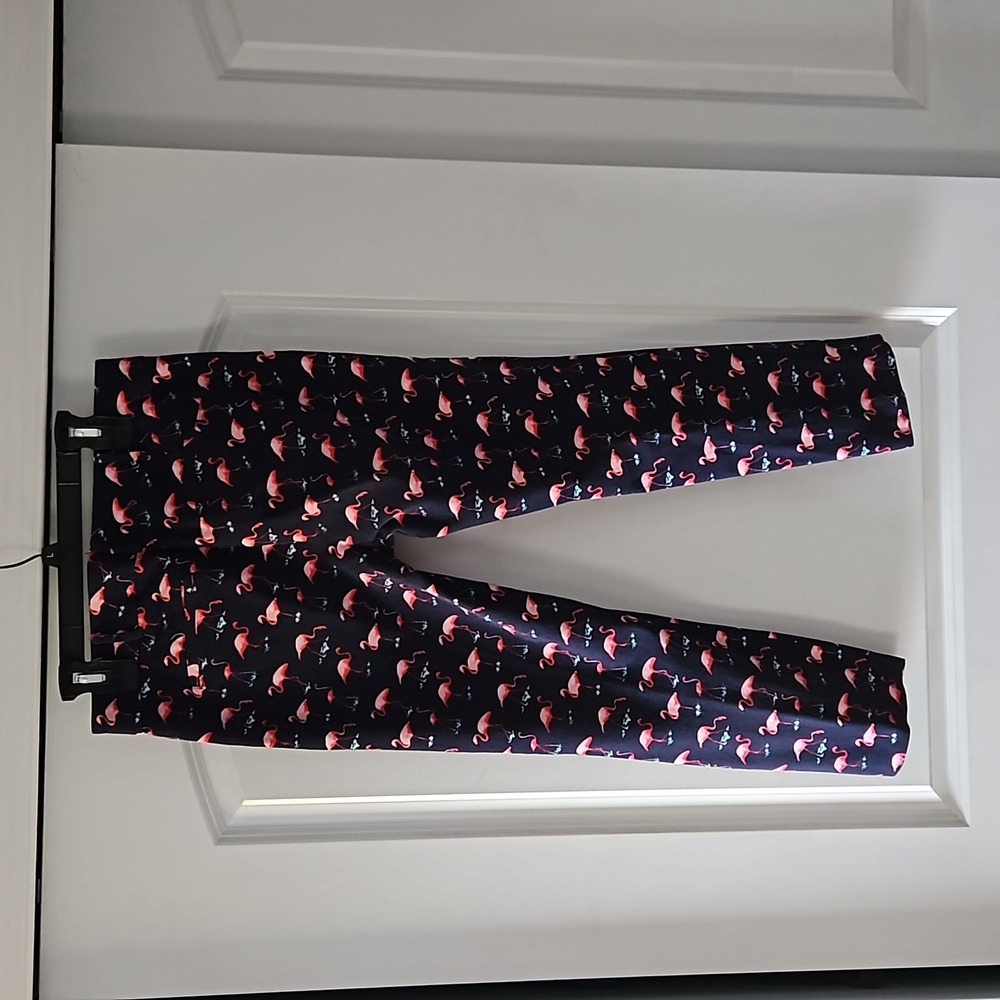 Stretch ponte ankle pant with a flamingo print! - Picture 4 of 5